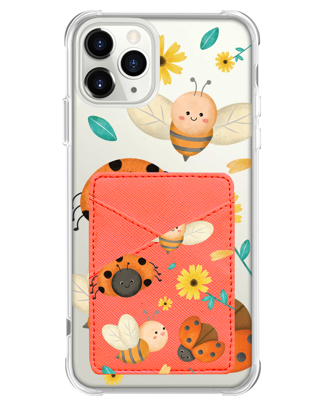 iPhone Phone Wallet Case - Lady Bug & Bee