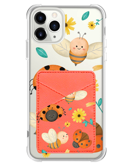 iPhone Phone Wallet Case - Lady Bug & Bee