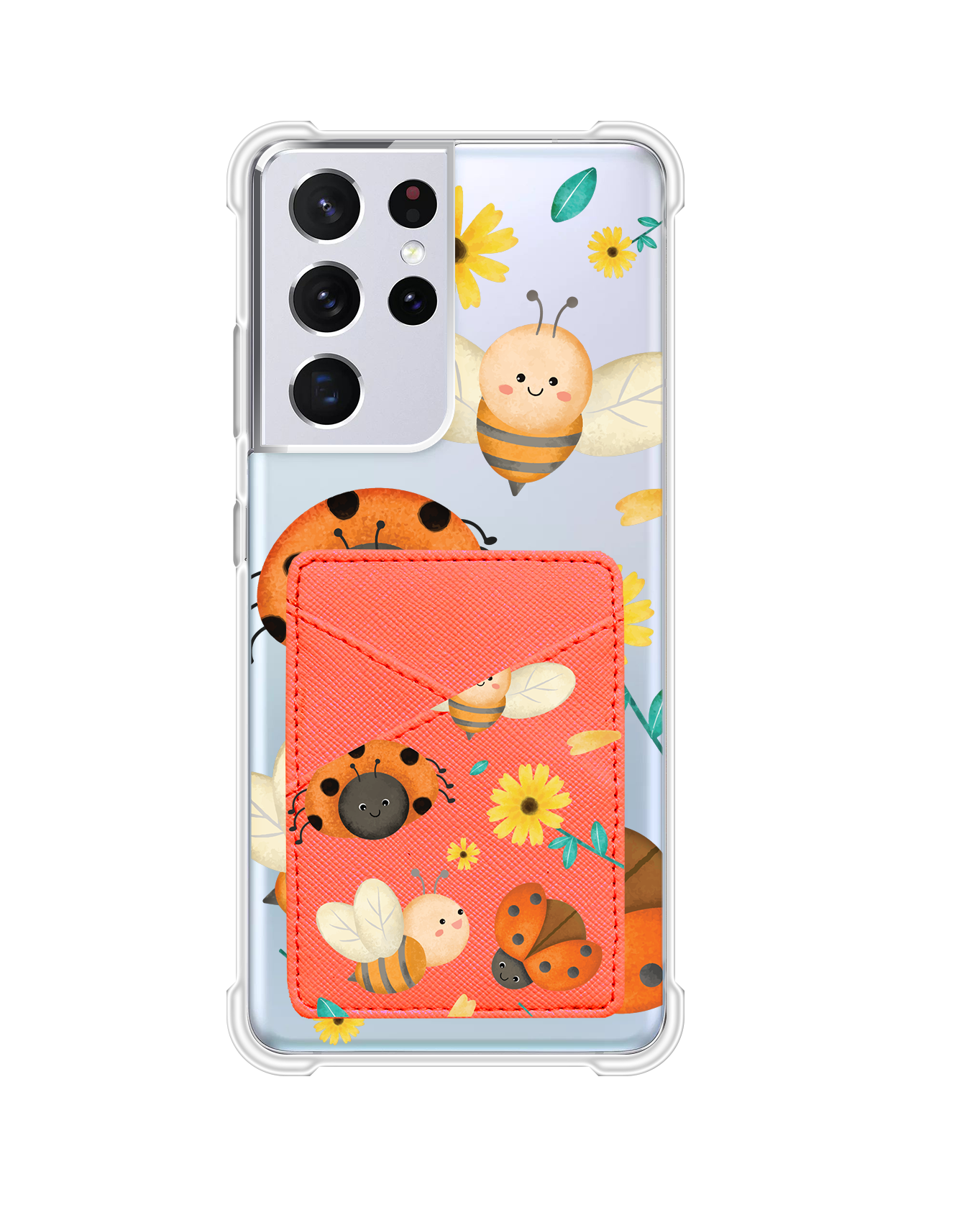 Android Phone Wallet Case - Lady Bug & Bee