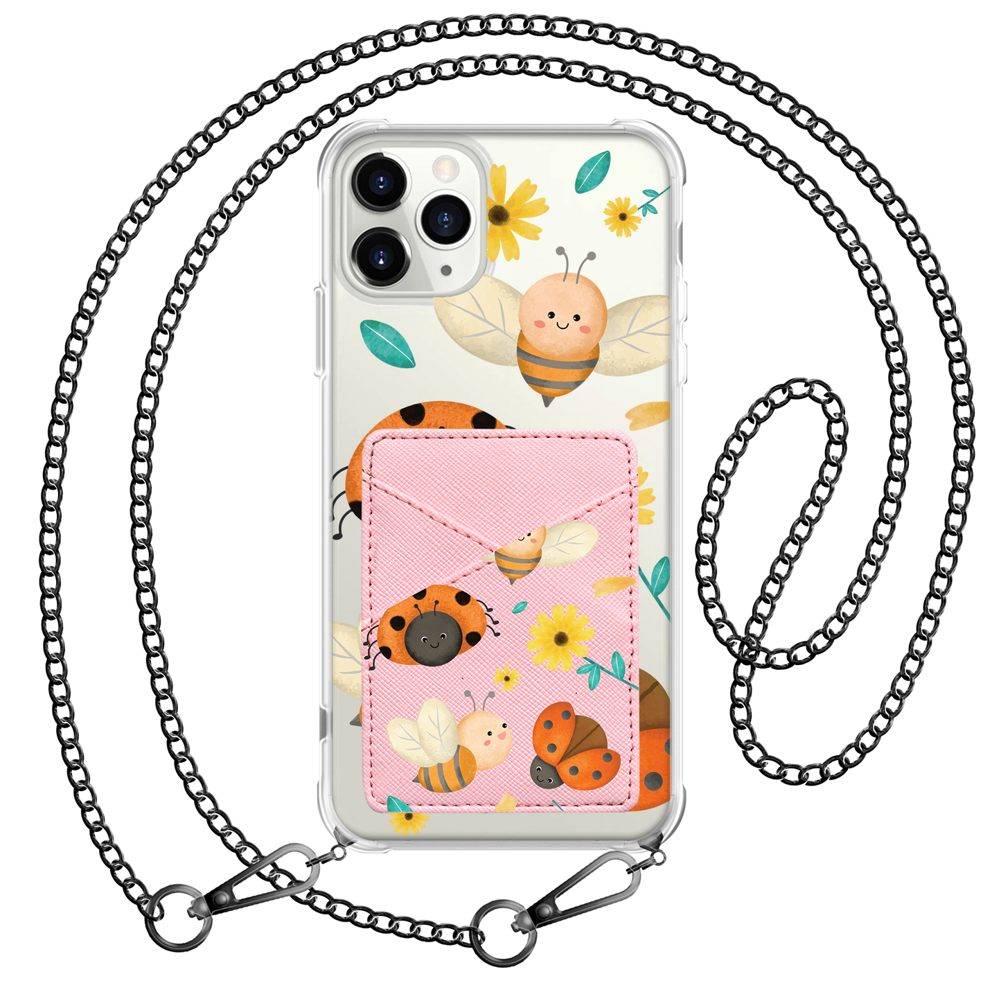 iPhone Phone Wallet Case - Lady Bug & Bee