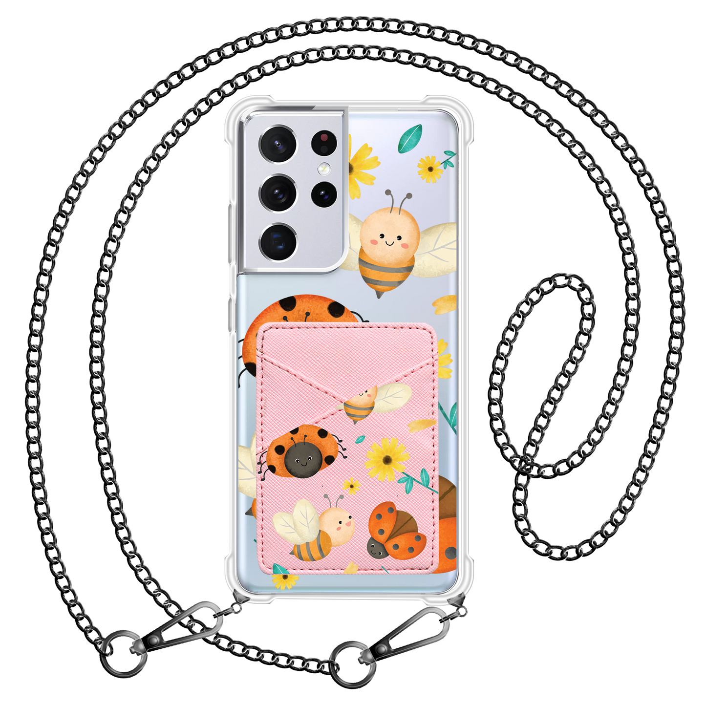 Android Phone Wallet Case - Lady Bug & Bee