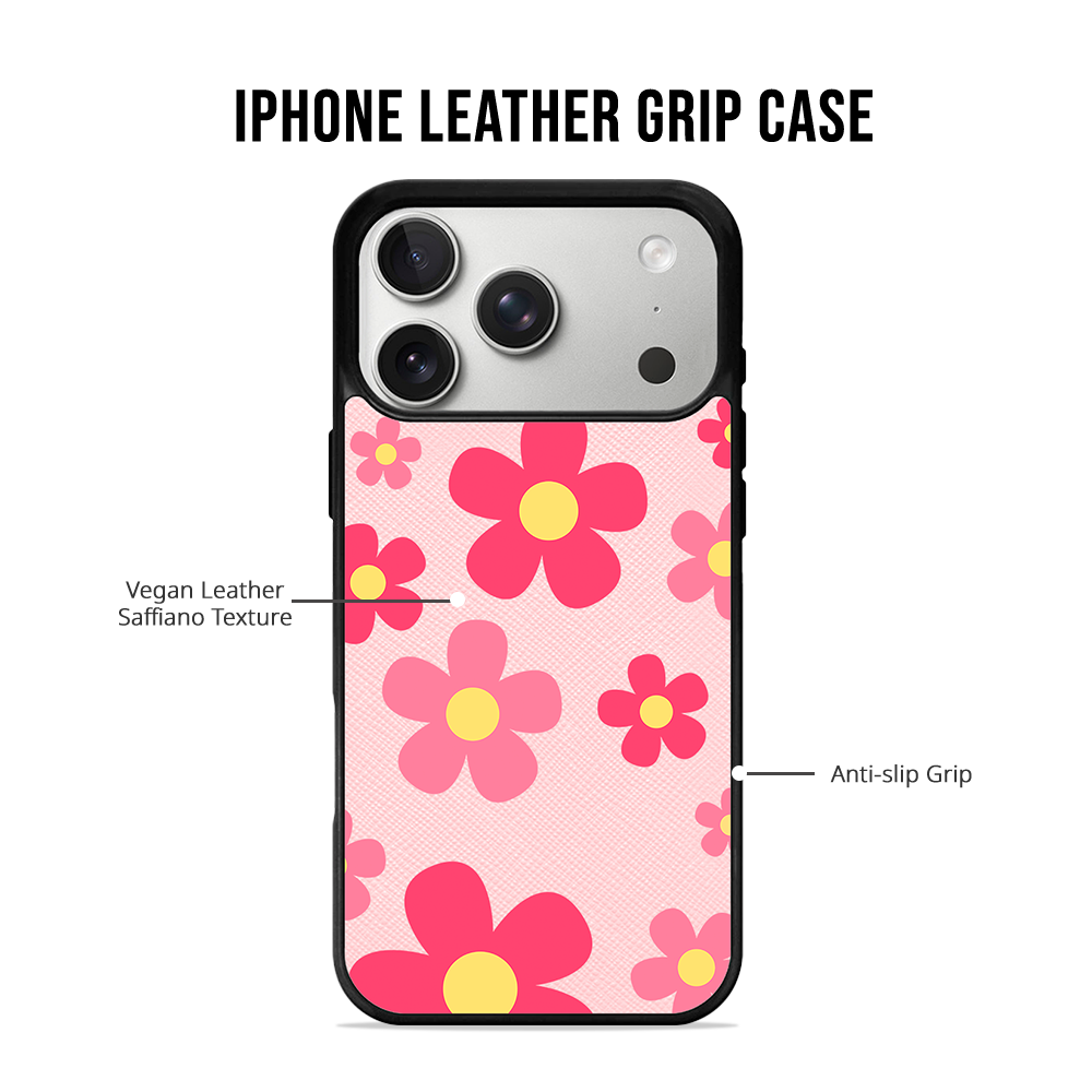 iPhone Leather Grip - Adorable Monogram