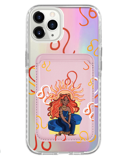 iPhone Magnetic Wallet Holo Case - Leo