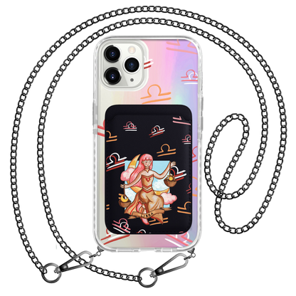 iPhone Magnetic Wallet Holo Case - Libra