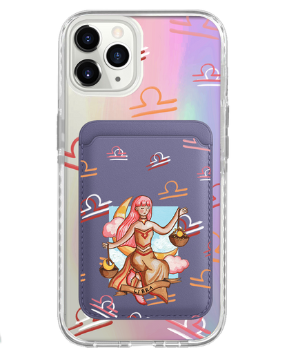 iPhone Magnetic Wallet Holo Case - Libra