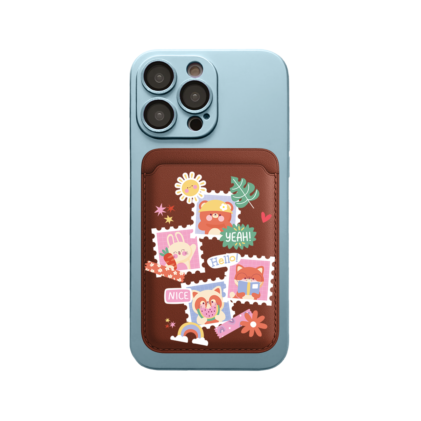 iPhone Magnetic Wallet Silicone Case - Animal Squad