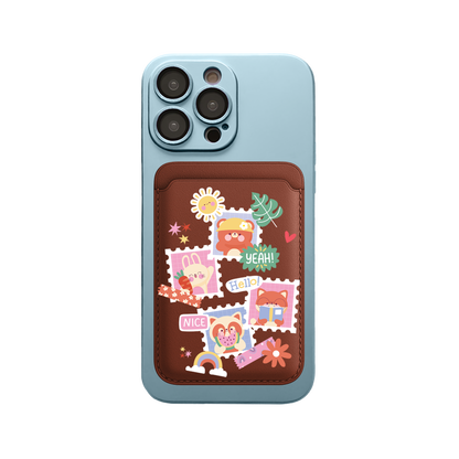 iPhone Magnetic Wallet Silicone Case - Animal Squad