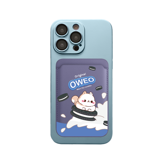 iPhone Magnetic Wallet Silicone Case - Oweo Dog