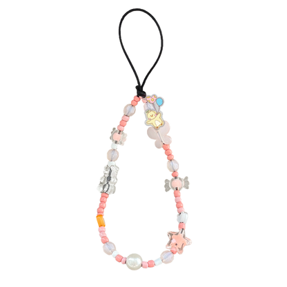 Beaded Strap with Acrylic Charm - Happy Rain