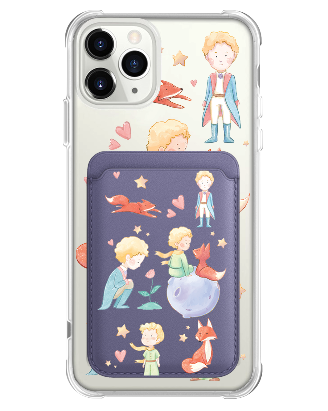 iPhone Magnetic Wallet Case - Little Prince & Fox