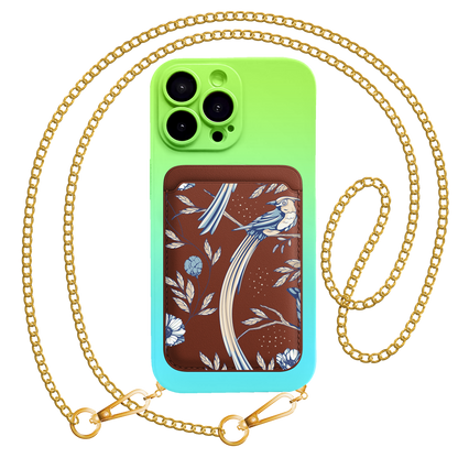 iPhone Magnetic Wallet Silicone Case - Lovebird 5.0