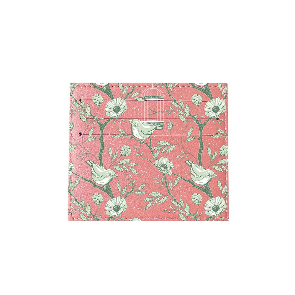 6 Slots Card Holder - Lovebird Monochrome 4.0