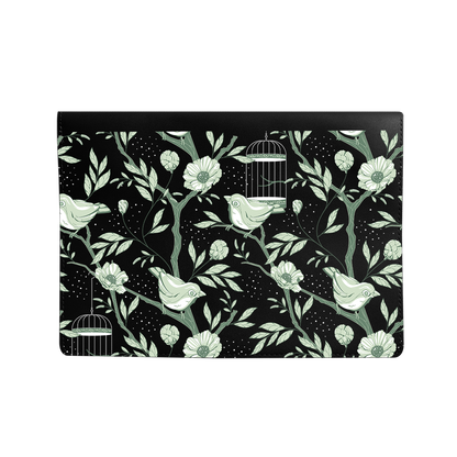 Vegan Leather Sleeve - Lovebird Monochrome 4.0
