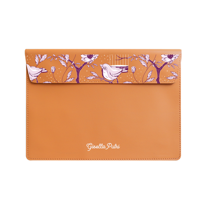 Vegan Leather Sleeve - Lovebird Monochrome 5.0