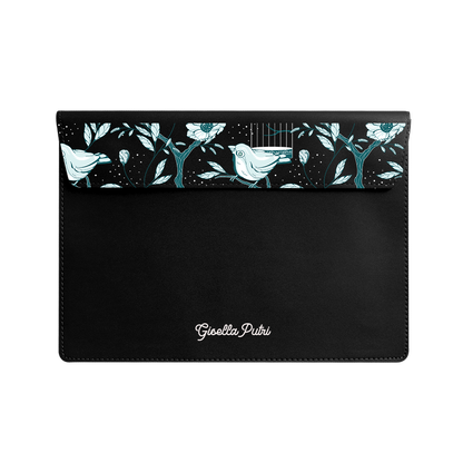 Vegan Leather Sleeve - Lovebird Monochrome 6.0