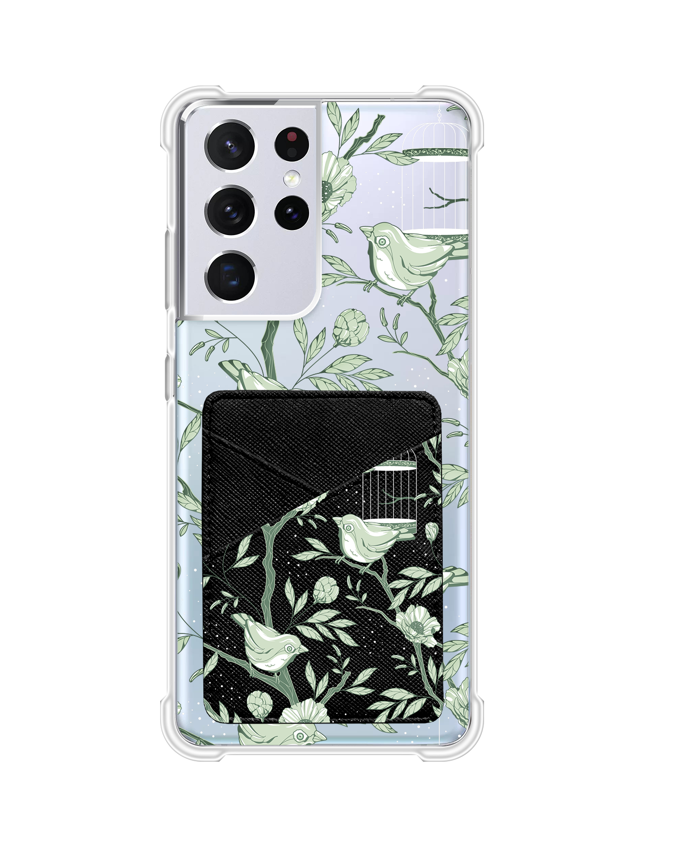 Android Phone Wallet Case - Lovebird Monochrome 4.0