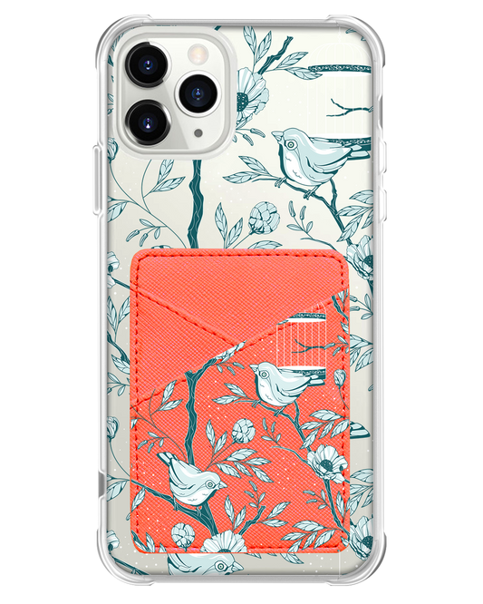 iPhone Phone Wallet Case - Lovebird Monochrome 6.0