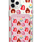 iPhone Magnetic Wallet Case - Lovely Faces