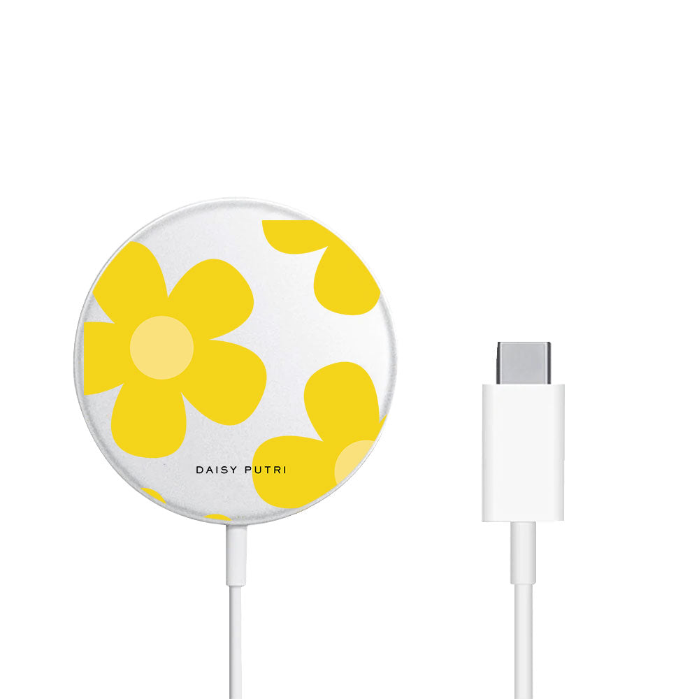 Magnetic Wireless Charger - Daisy Sunshine