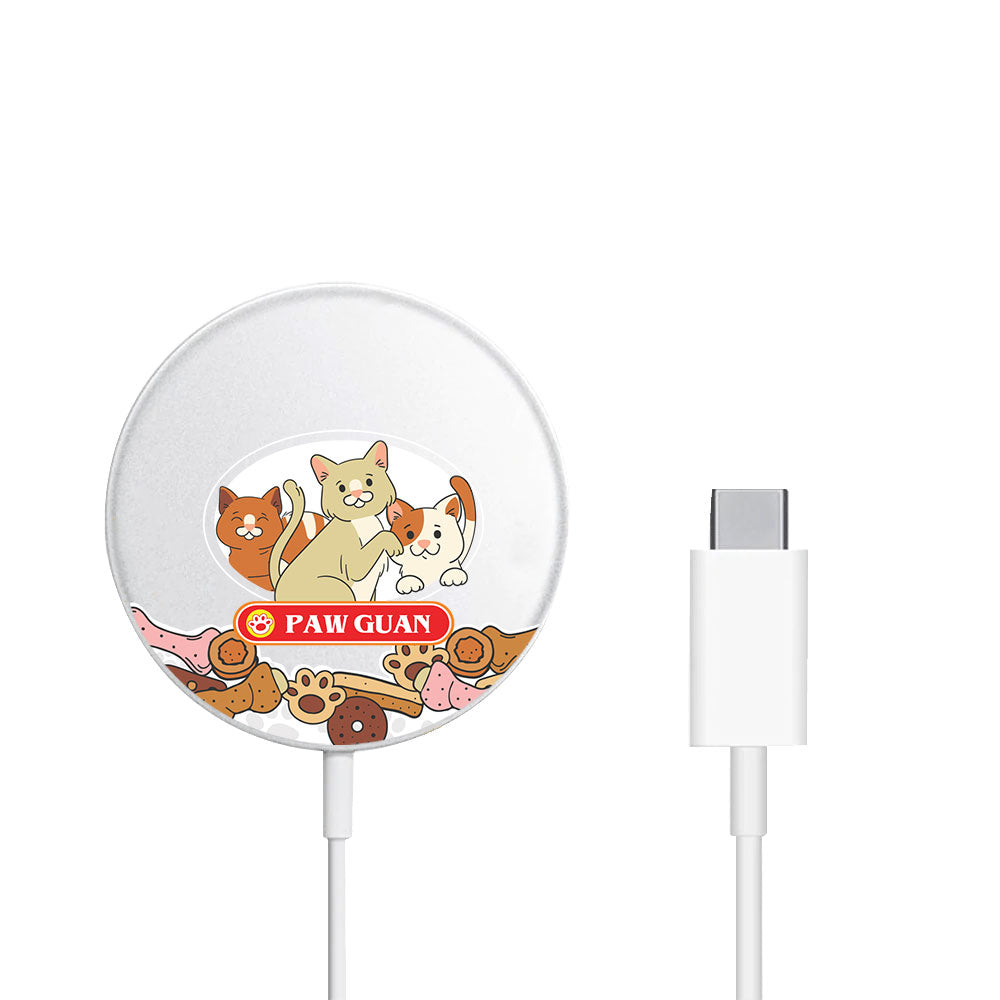 Magnetic Wireless Charger - Pawguan Cat