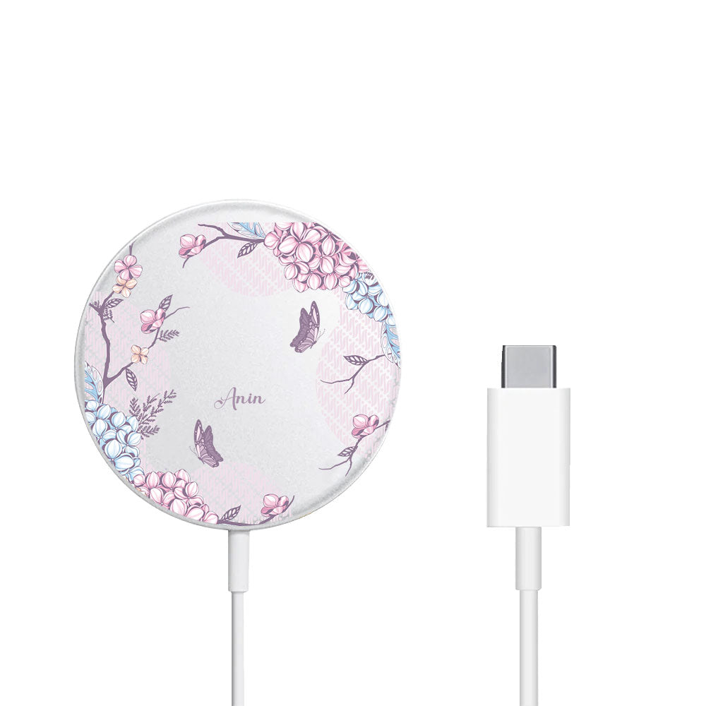 Magnetic Wireless Charger - Batik Floral