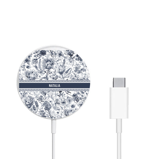 Magnetic Wireless Charger - Toile du Juoy Botanica