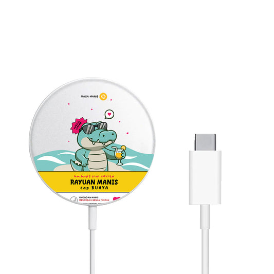 Magnetic Wireless Charger - Cap Buaya