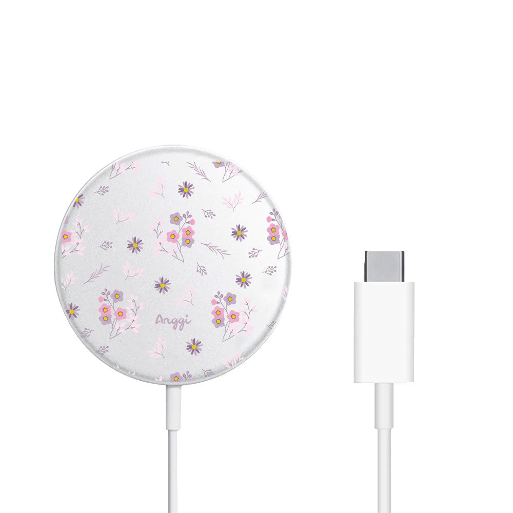 Magnetic Wireless Charger - Cherry Blossom