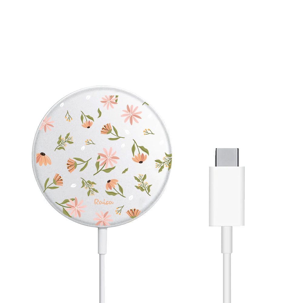 Magnetic Wireless Charger - Cosmos Flower