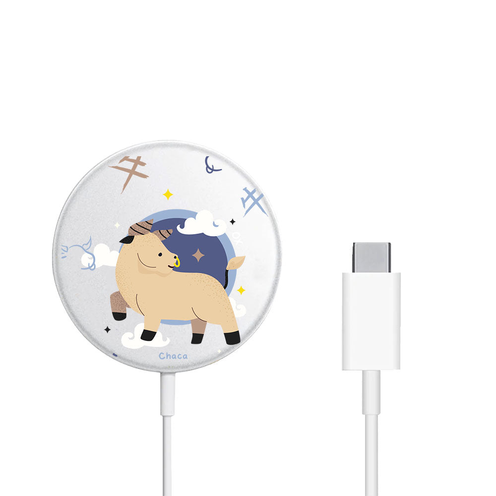 Magnetic Wireless Charger - Ox (Chinese Zodiac / Shio)