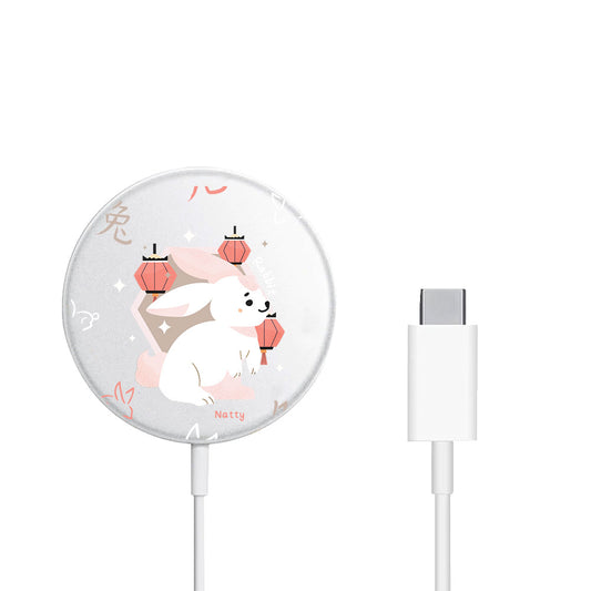 Magnetic Wireless Charger - Rabbit (Chinese Zodiac / Shio)