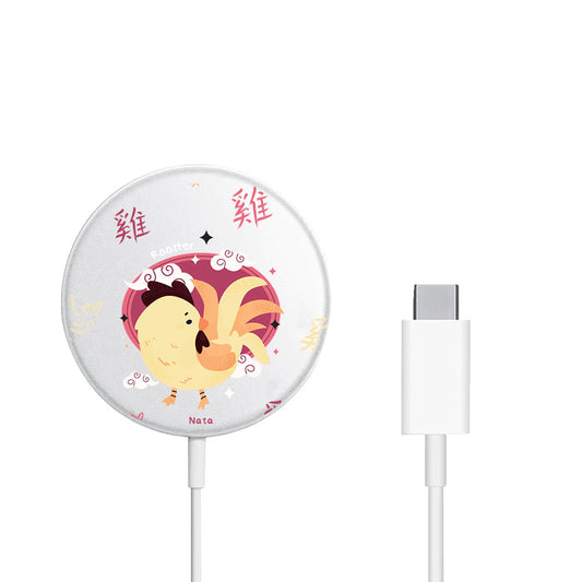 Magnetic Wireless Charger - Rooster (Chinese Zodiac / Shio)