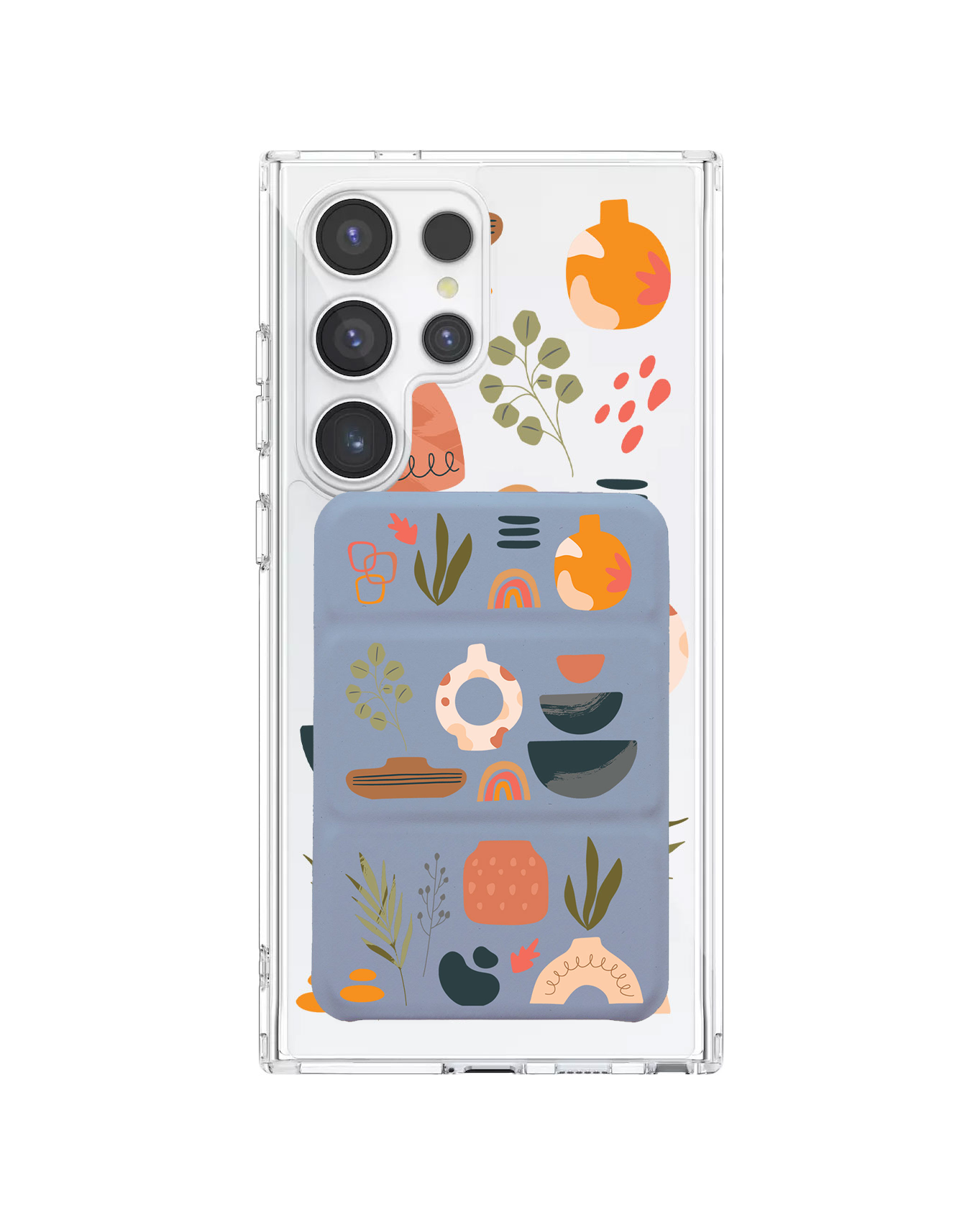 Android Magnetic Trifold Wallet Case - Minimalist