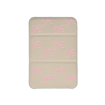 iPhone Magnetic Trifold Wallet Case - Coquette Pink Bow