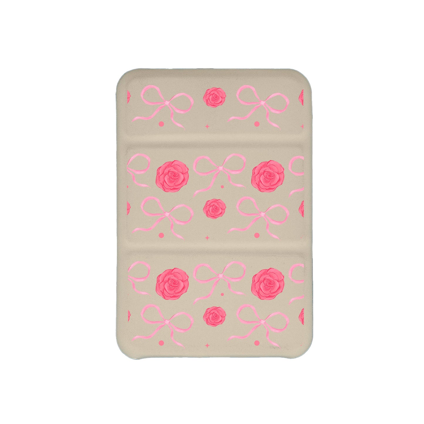 Android Magnetic Trifold Wallet Case - Coquette Rose