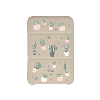 iPhone Magnetic Trifold Wallet Case - Cactus 2.0