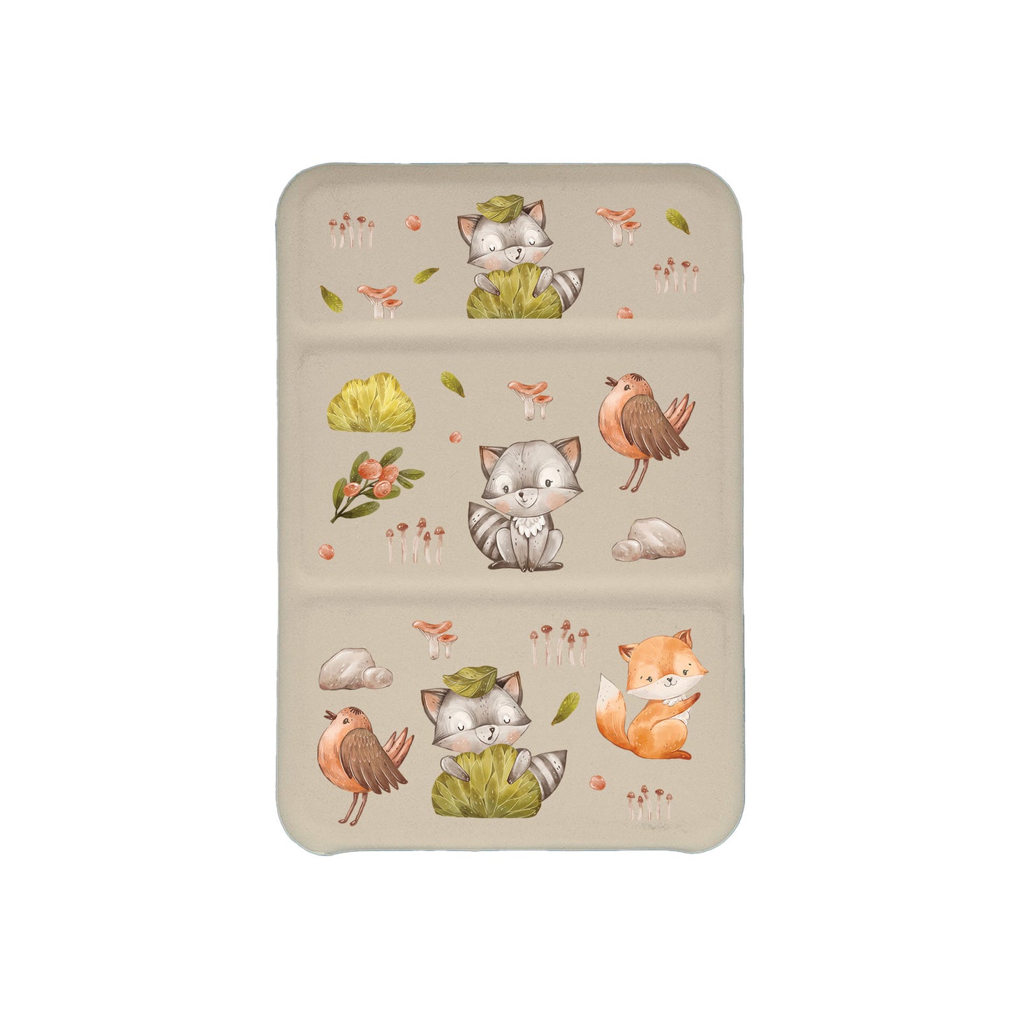 Android Magnetic Trifold Wallet Case - Racoon and Friends