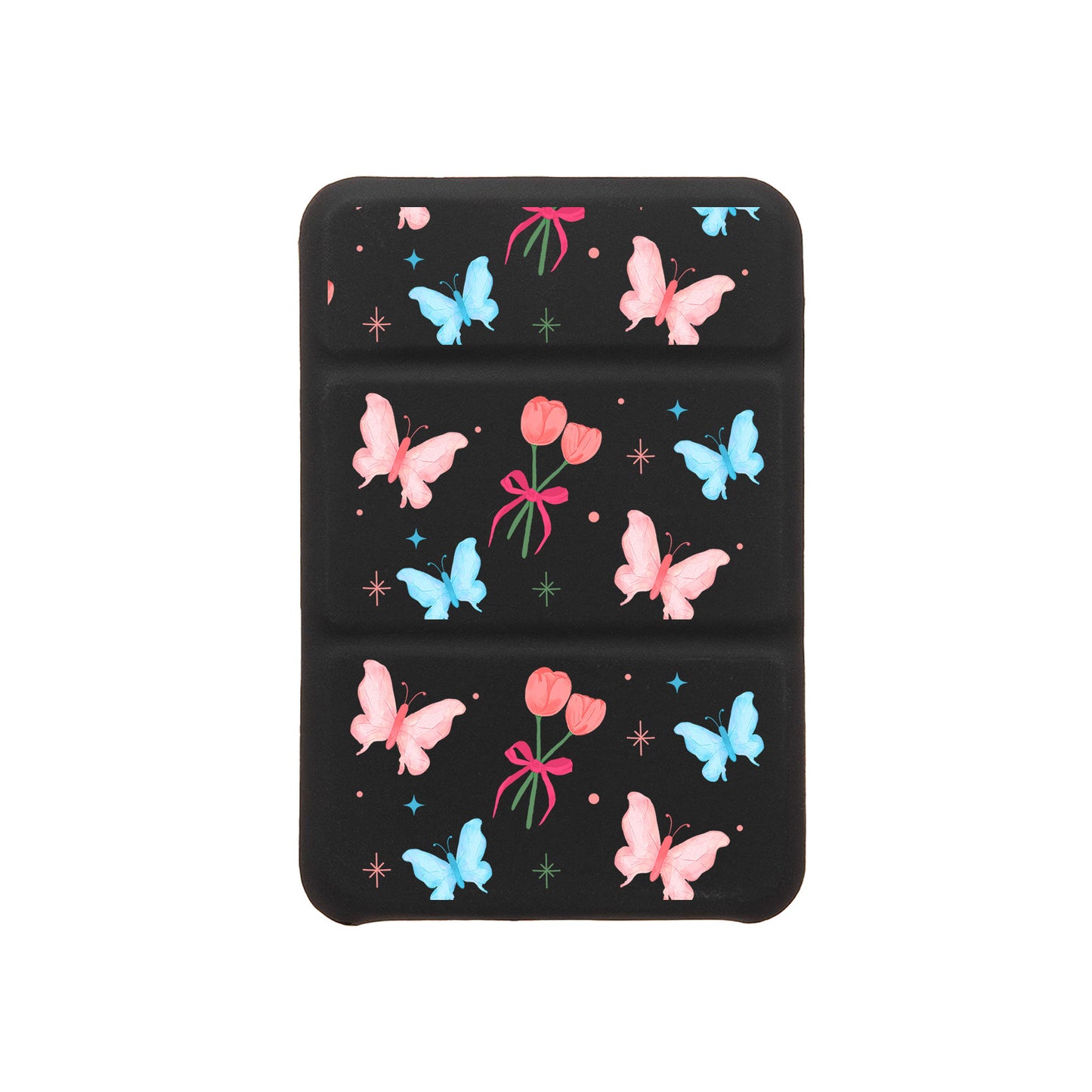 Android Magnetic Trifold Wallet Case - Coquette Butterfly