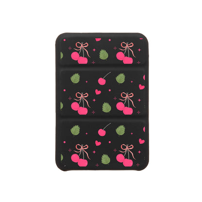 iPhone Magnetic Trifold Wallet Case - Coquette Cherry