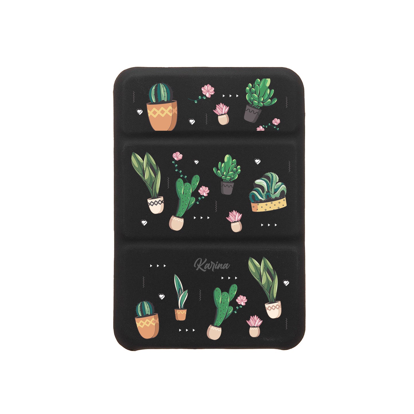 iPhone Magnetic Trifold Wallet Case - Cactus 3.0