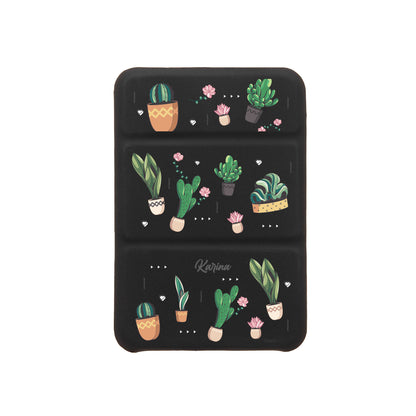 iPhone Magnetic Trifold Wallet Case - Cactus 3.0