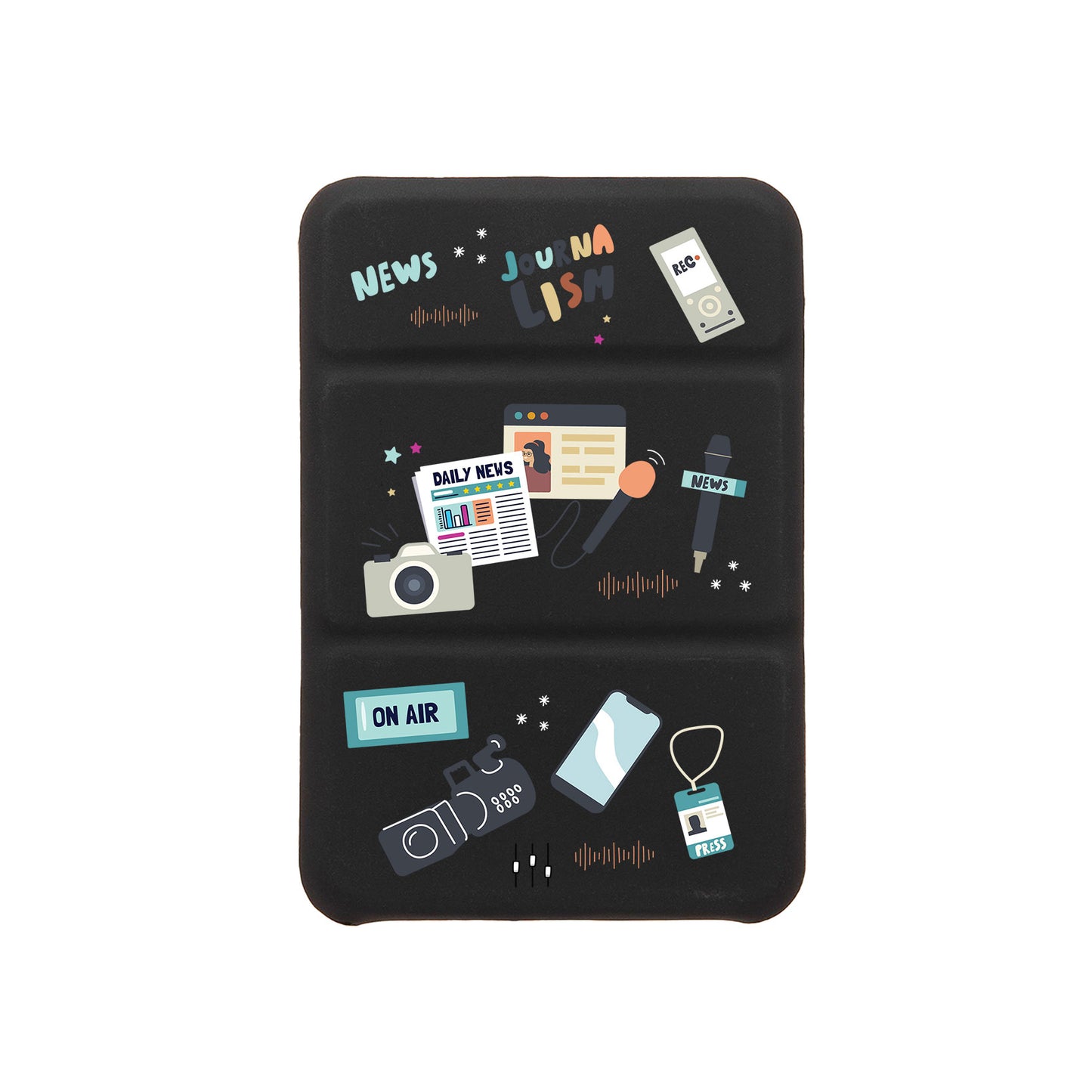 Android Magnetic Trifold Wallet Case - Journalist