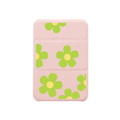 iPhone Magnetic Trifold Wallet Case - Daisy Bloom
