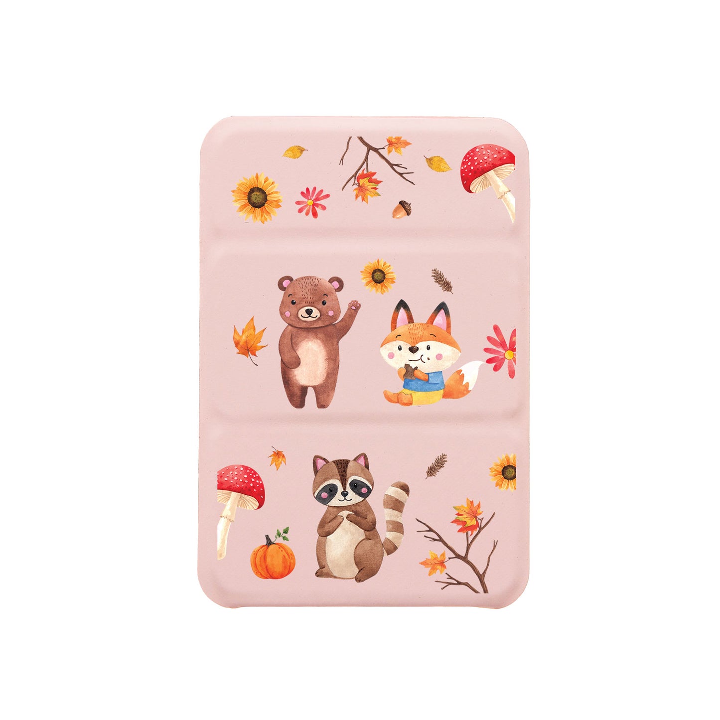 Android Magnetic Trifold Wallet Case - Autumn Animals