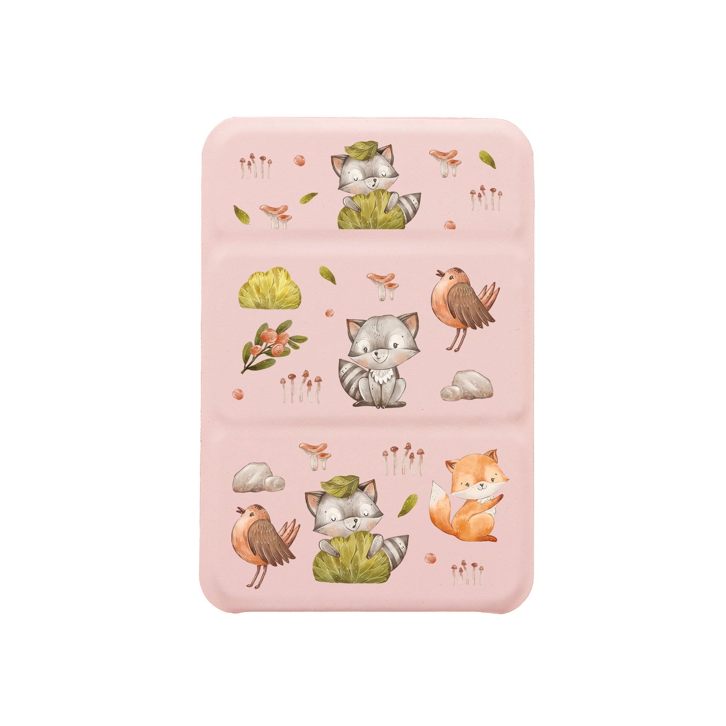 iPhone Magnetic Trifold Wallet Case - Racoon & Friends