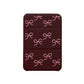 Android Magnetic Trifold Wallet Case - Coquette Pink Bow