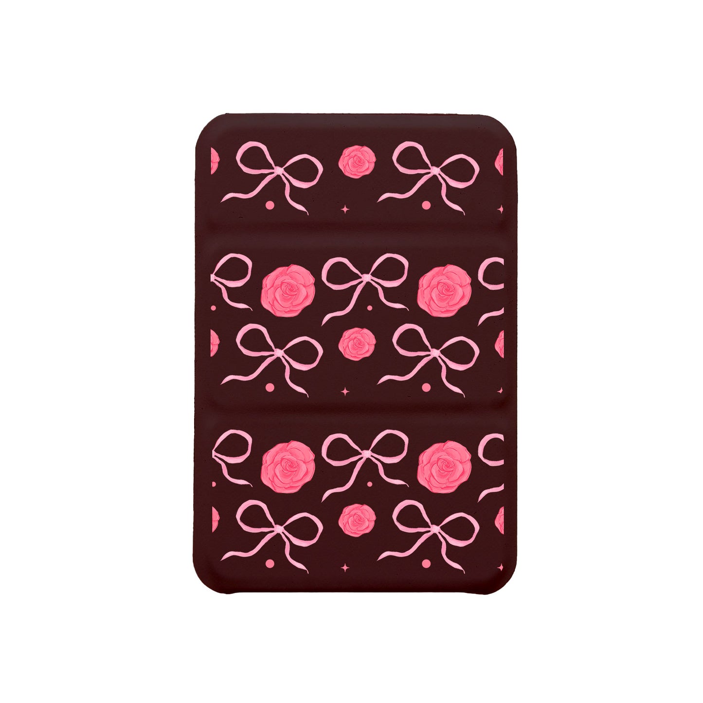 Android Magnetic Trifold Wallet Case - Coquette Rose