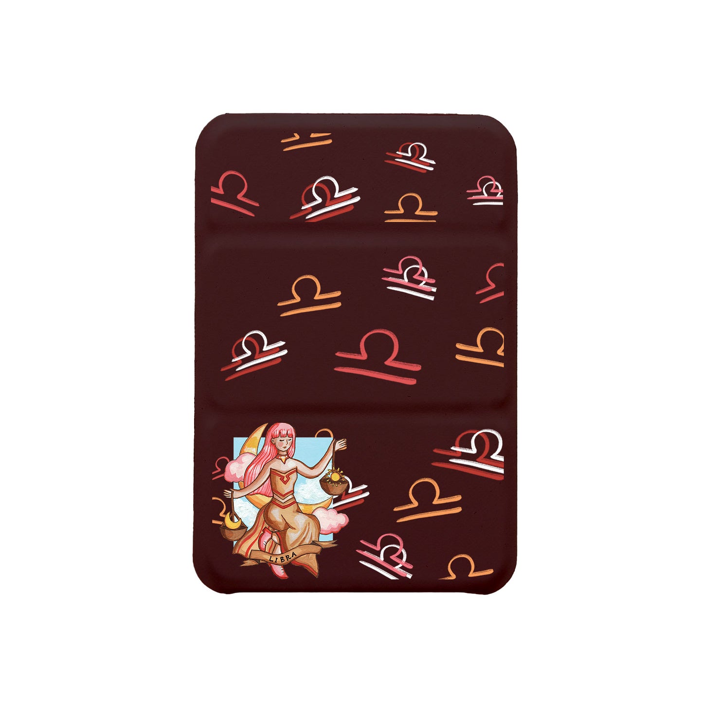 iPhone Magnetic Trifold Wallet Case - Libra