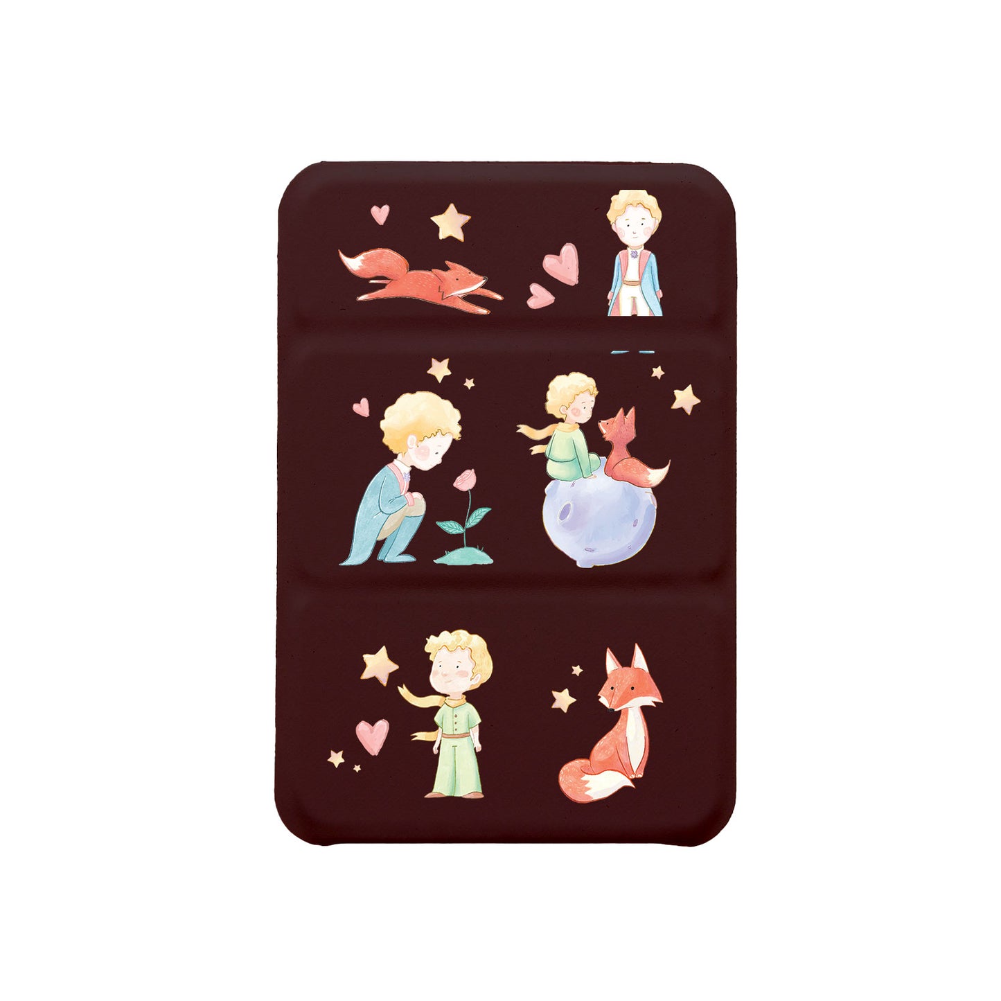 iPhone Magnetic Trifold Wallet Case - Little Prince and Fox