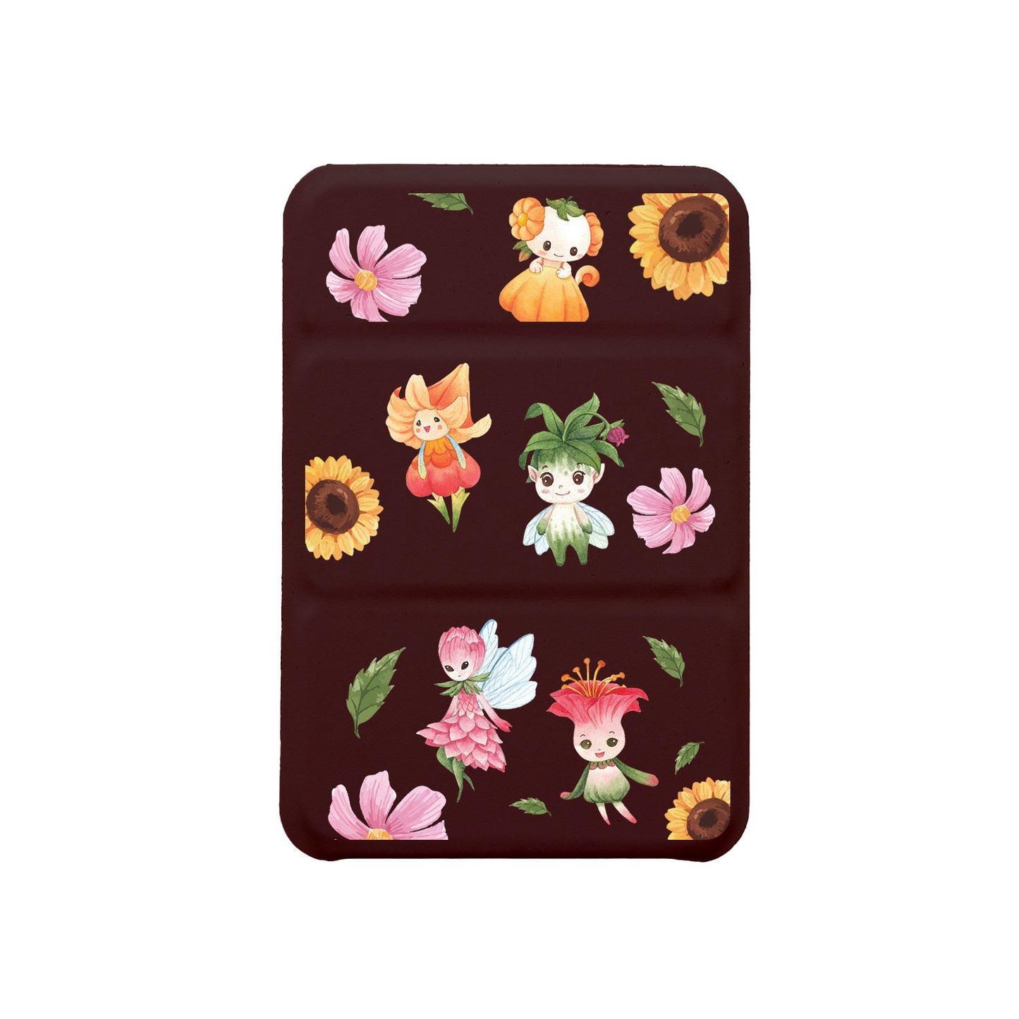 Android Magnetic Trifold Wallet Case - Magical Garden